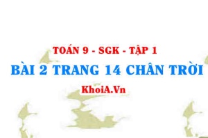 Bài 2 trang 14 Toán 9 Chân trời sáng tạo Tập 1